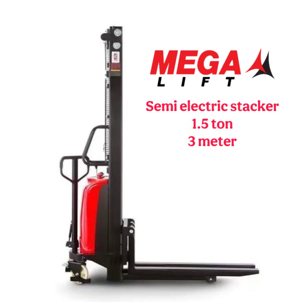 Megalift 1.5 Ton Semi-Electric Stacker | MSEST1.5 2 IMG 2666